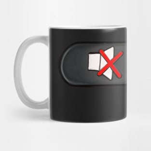 Mute symbol, mute icon Mug